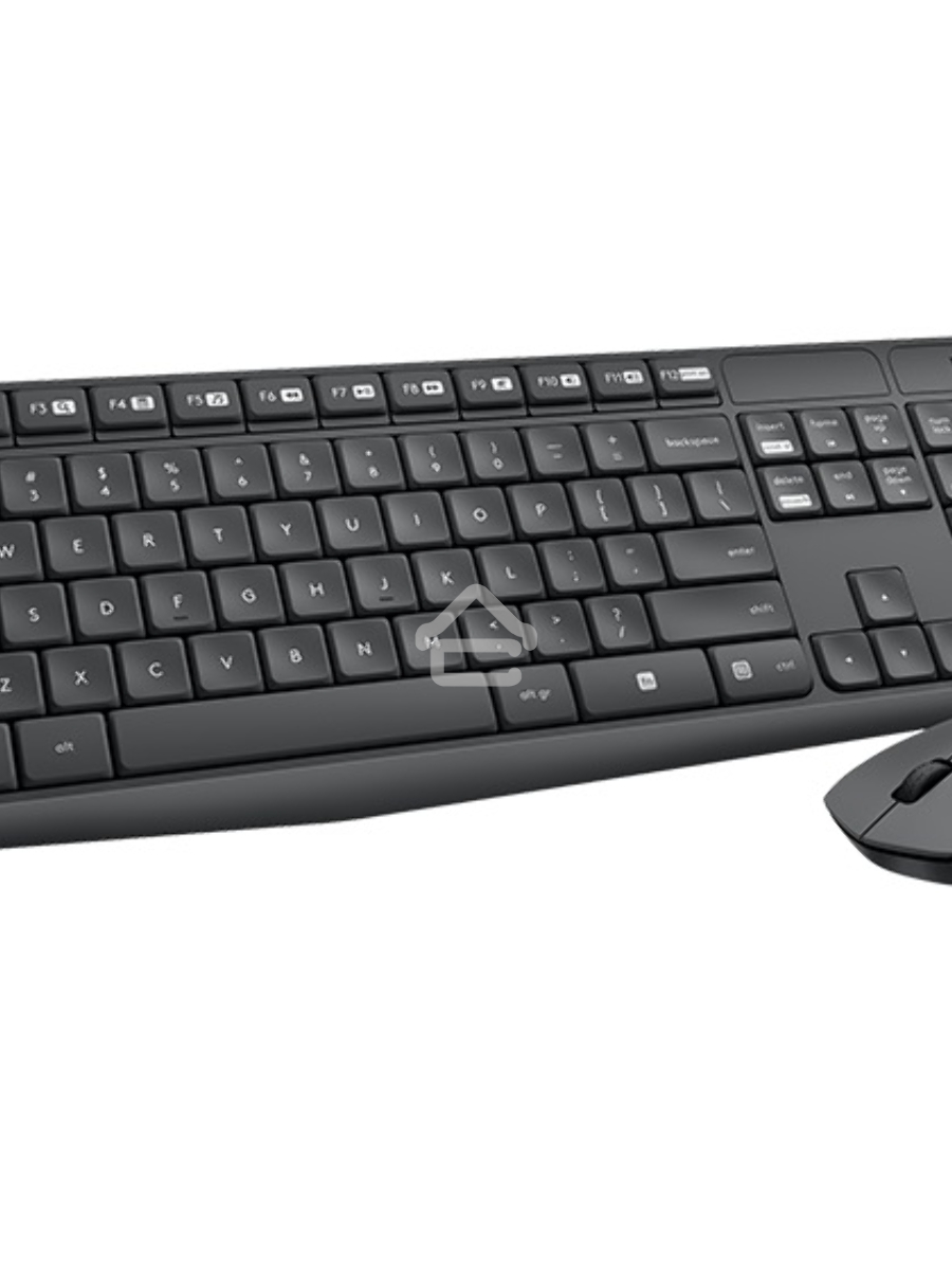 Клавиатура + мышь Logitech MK235 клав:черный мышь:черный USB беспроводная