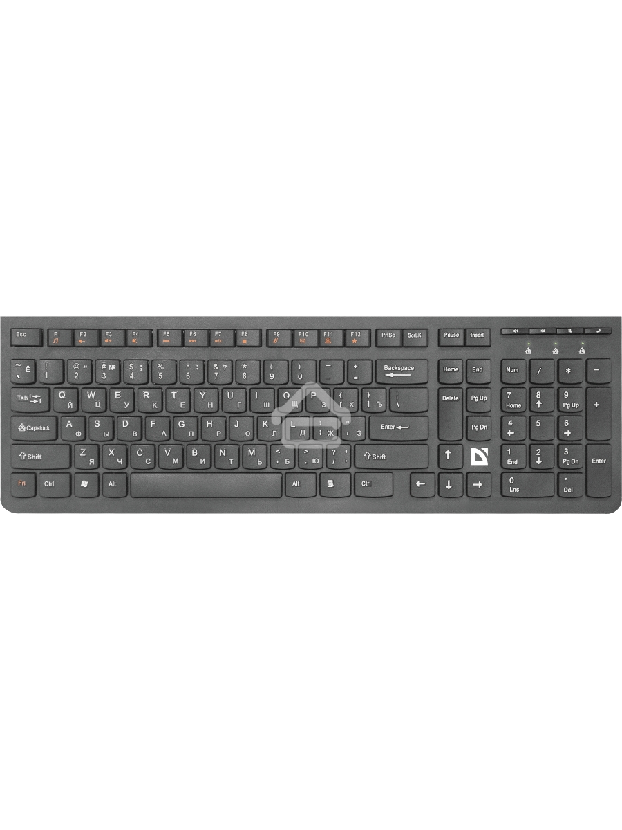 Клавиатура Defender ULTRAMATE SM-535 RU беспроводная USB, радиоканал, черный