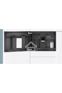 Кофемашина встраиваемая Siemens CT636LES6 iQ700 черный/нержавеющая сталь, исп. кофе - зерновой/молотый, 2.4 л, 1600 Вт, 19 Бар.