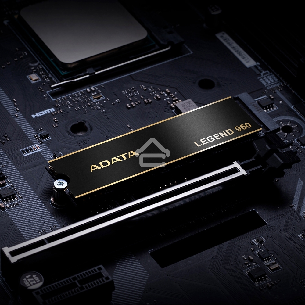 Накопитель SSD ADATA LEGEND 960, 1Tb, PCIe 4.0 x4, M.2 2280, NVMe, R/W 7400/6000, с радиатором