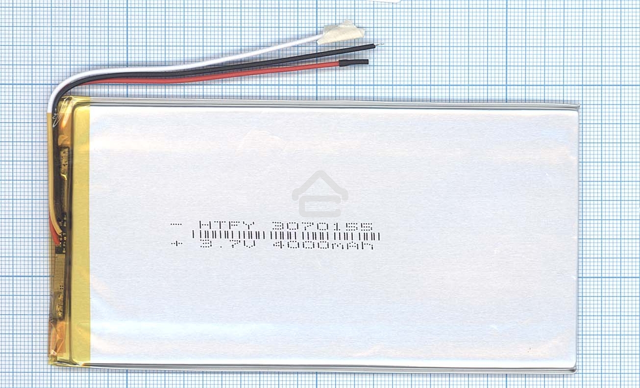 Аккумулятор Li-Pol (батарея) 3x70x155мм 3pin 3.7V/4000mAh