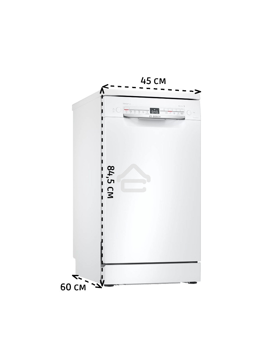Посудомоечная машина Bosch SPS2HMW54Q, белый, 45 см, 10 компл., 43 дБ, класс A+