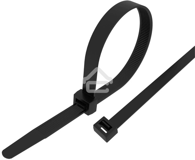 Хомут-стяжка кабельная нейлоновая Rexant 250x3,6 мм, черная, упаковка 100 шт.