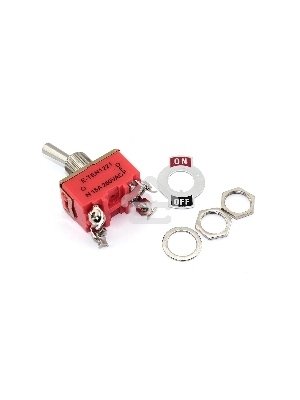 Тумблер E-TEN1221, 250V, 15А, 4 контакта, клеммы под винт, ON-OFF