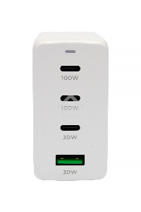 Зарядное устройство Cablexpert MP3A-PC-66 100Вт GaN, 5A, QC5.0/PD, 3xType-C, 1xUSB, белый, коробка