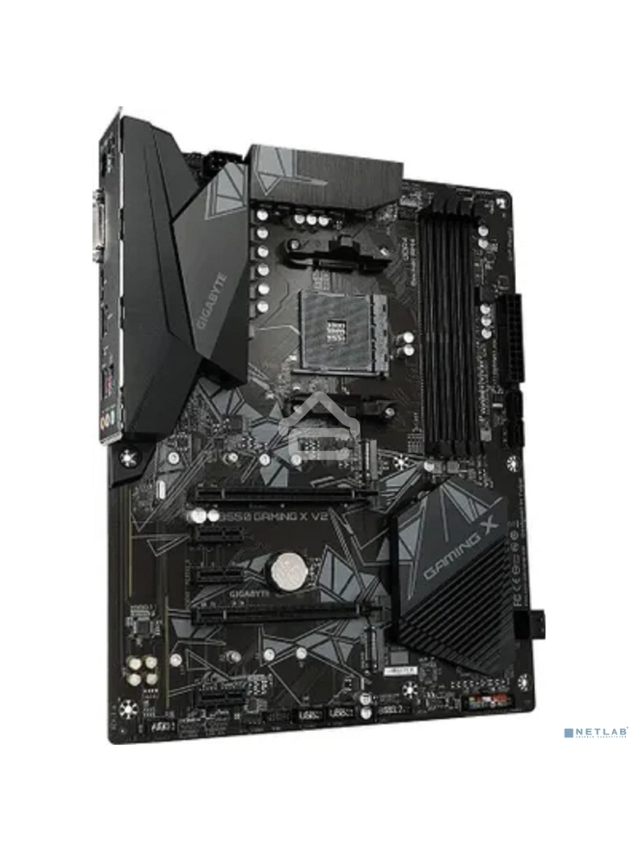 Материнская плата Gigabyte B550 GAMING X V2, AM4, AMD B550, 4xDDR4, 4xSATA, 2xM.2, 1xPCI-E 4.0 x16, 1xPCI-E 3.0 x2, 1xHDMI, 1xDVI-D, 1x 1Gb LAN, 1xUSB 3.2 Gen 2, 3xUSB 3.2 Gen 1, 2xUSB 2.0, 3x3.5 мм, 7.1, Standard-ATX
