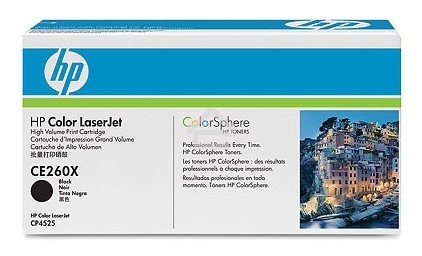 Картридж лазерный HP CE260X черный для CLJ CP4525 17000стр.