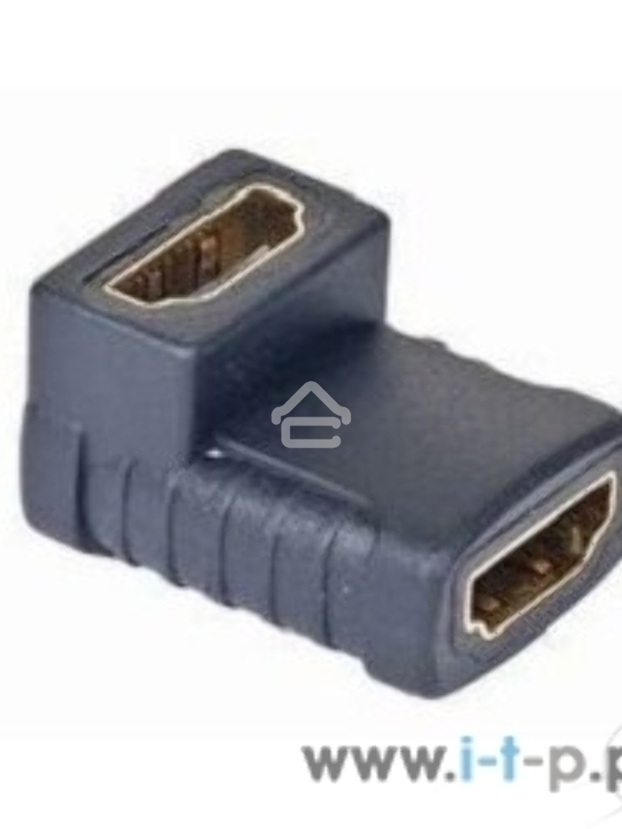 Переходник Gembird Переходник HDMI-HDMI 19F/19F, угловой, золотые разъемы, пакет A-HDMI-FFL