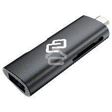 Кард-ридер USB 2.0/Type C Digma CR-СU2522-G серый