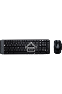 Клавиатура + мышь Logitech MK220 клав:черный мышь:черный USB беспроводная