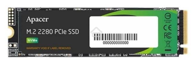 Накопитель SSD Apacer 2Tb, PCIe 3.0 x4, M.2 2280, NVMe v1.3, R/W 2100/1700, 3D NAND