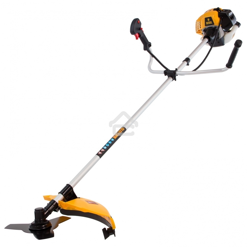 Триммер бензиновый Denzel DR-52, 52 см3, неразъемная штанга, состоит из 2 частей