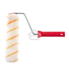 Валик в сборе Matrix ПОЛИАКРИЛ желтая полоса, 250 мм, ворс 12 мм, D 48 мм, D ручки 8 мм