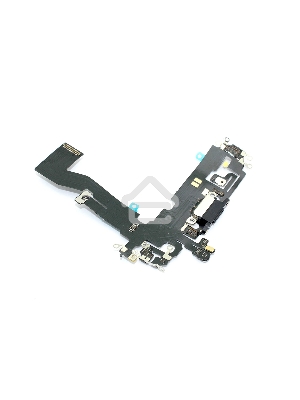 Шлейф с разъемом зарядки и микрофоном для Apple iPhone 12, iPhone 12 Pro, черный