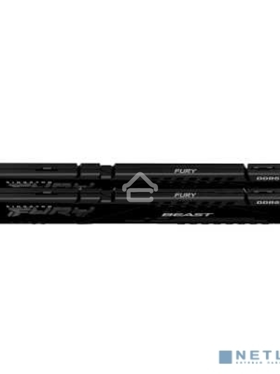 Оперативная память Kingston Fury Beast, DDR5, 32GB (2x16GB), 5200MHz, CL40, DIMM, радиатор, чёрный