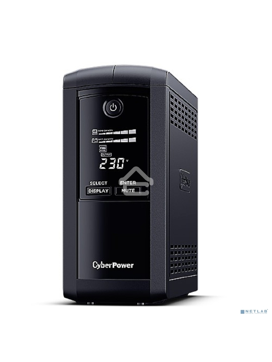 Источник бесперебойного питания UPS CyberPower VP700EILCD Line-Interactive 700VA/390W USB/RS-232/RJ11/45  (6 IEC С13)