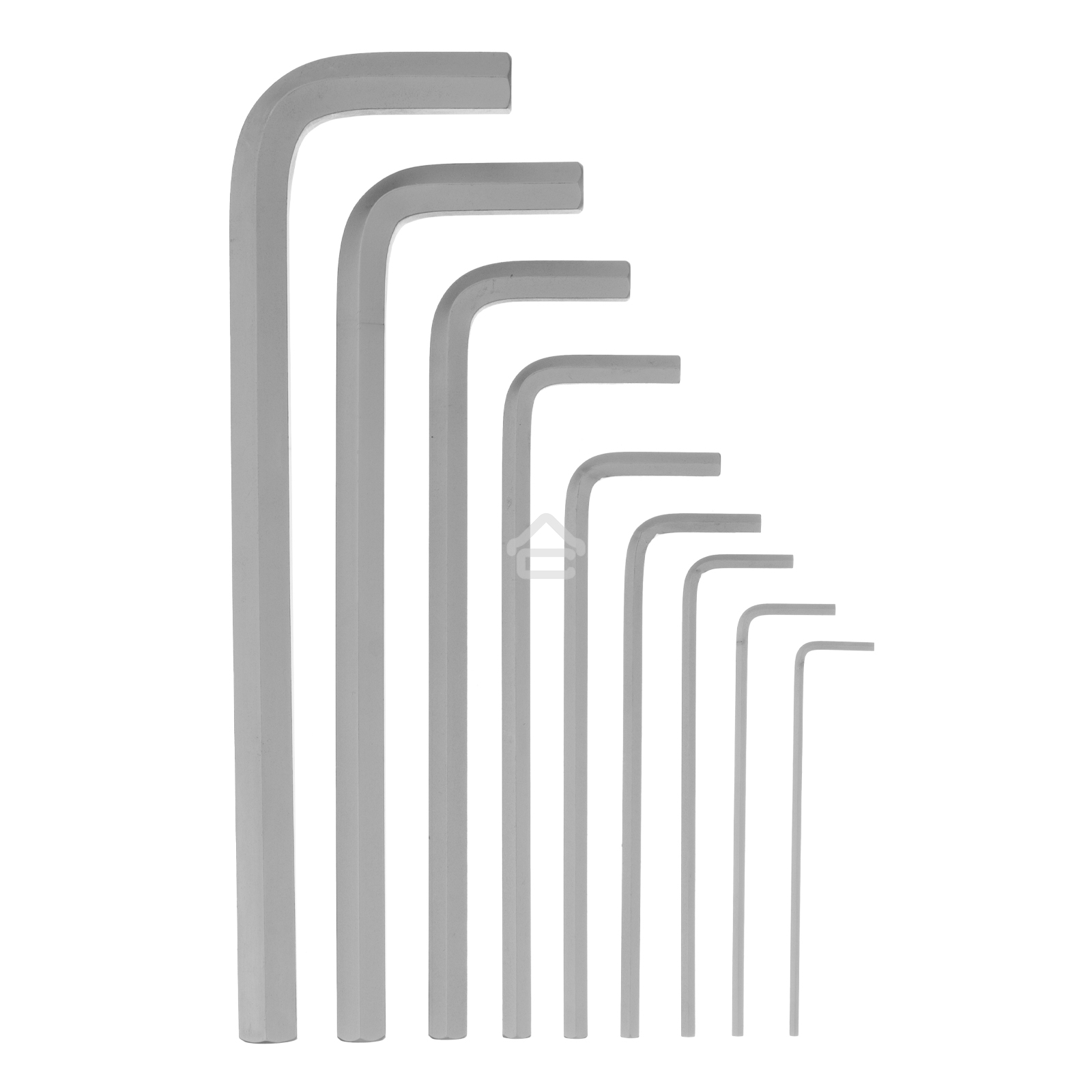 Набор ключей имбусовых Сибртех HEX, 2-12 мм, CrV, 9 шт., удлиненные