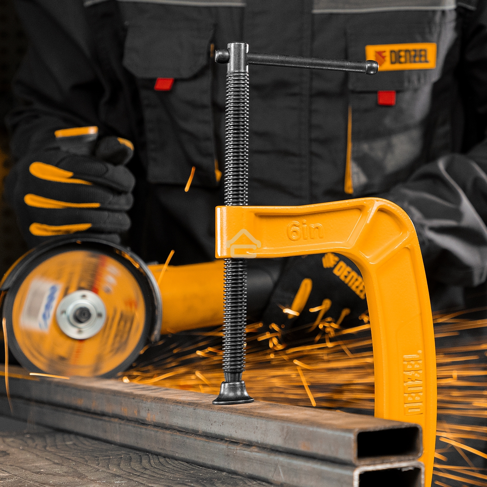 Струбцина Denzel G-образная, усиленная, 150 мм