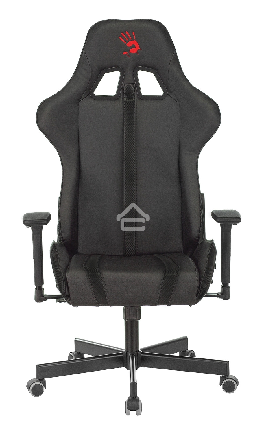 Кресло игровое A4Tech Bloody GC-600, черный, эко.кожа, крестовина металл