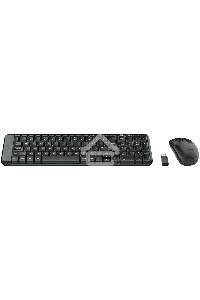 Клавиатура + мышь Logitech MK220 клав:черный мышь:черный USB беспроводная