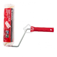 Валик в сборе Matrix ПОЛИАКРИЛ желтая полоса, 250 мм, ворс 12 мм, D 48 мм, D ручки 8 мм