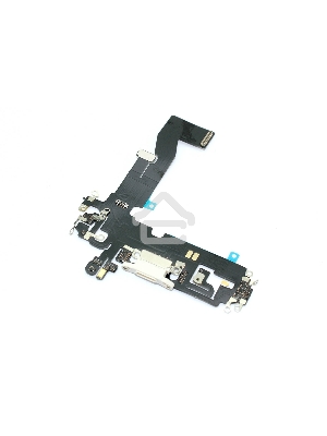 Шлейф с разъемом зарядки и микрофоном для Apple iPhone 12, iPhone 12 Pro, белый