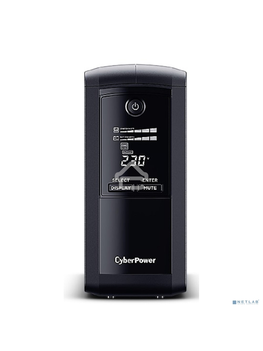 Источник бесперебойного питания UPS CyberPower VP700EILCD Line-Interactive 700VA/390W USB/RS-232/RJ11/45  (6 IEC С13)