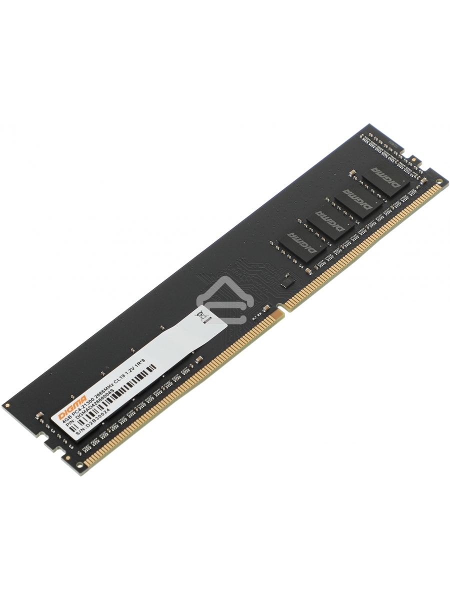Оперативная память Digma, DDR4, 4GB (1x4GB), 2666MHz, CL19, DIMM