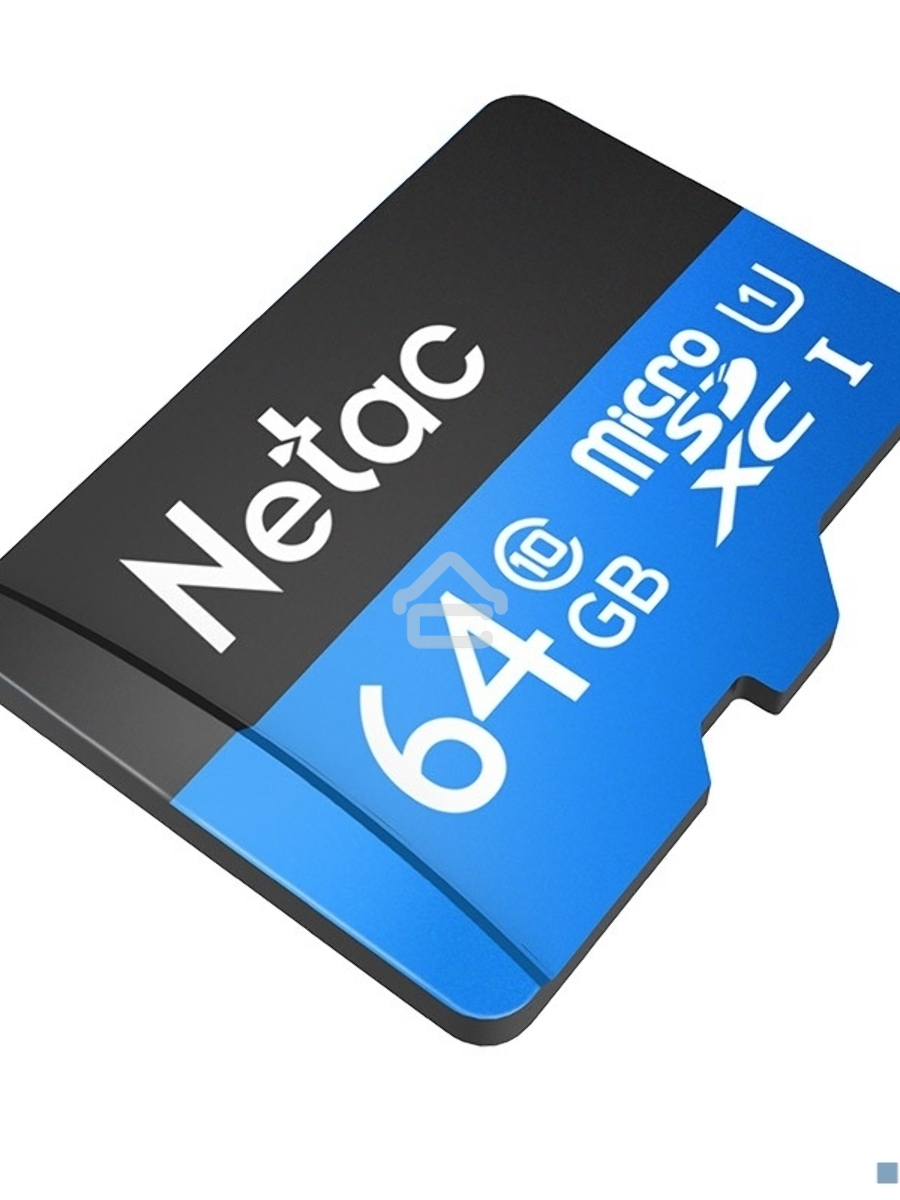 Флеш карта microSDHC 64GB Netac P500 <NT02P500STN-064G-R> (с SD адаптером) 80MB/s