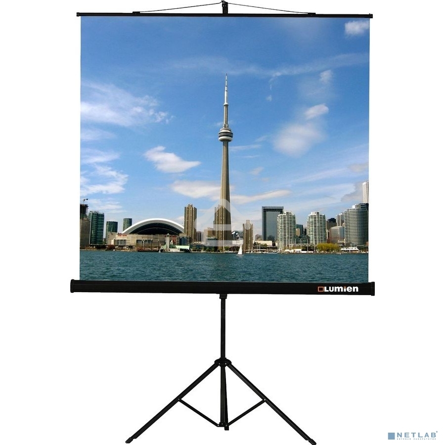 Экран на треноге Lumien 127x127см Eco View LEV-100104 1:1 напольный рулонный