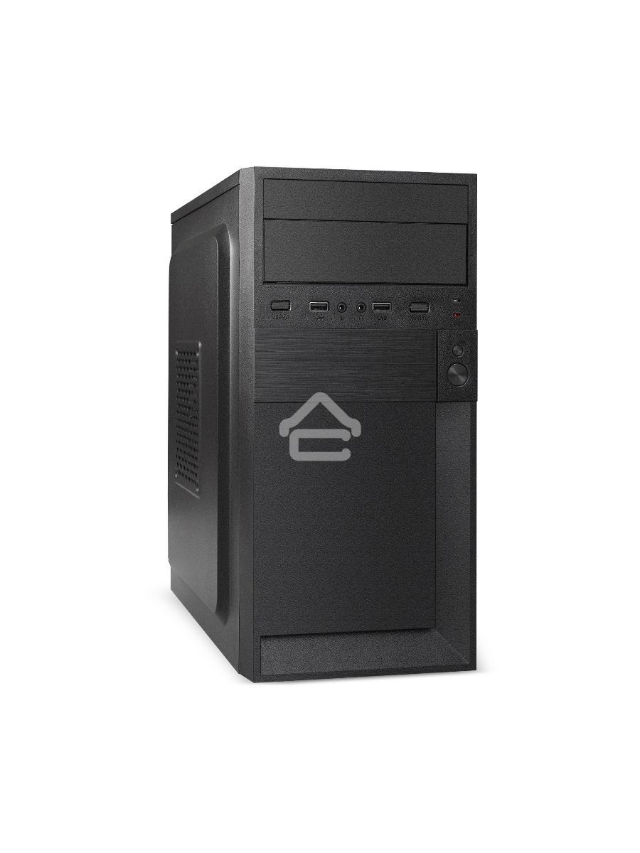 Корпус Minitower ExeGate EX291141RUS BAA-105-01AAA400 (mATX, БП AAA400 с вент. 8см, 2*USB, аудио, черный)