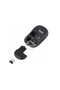 Мышь беспроводная Logitech M185, красный, 1000 dpi, радиоканал, USB, кнопки - 3