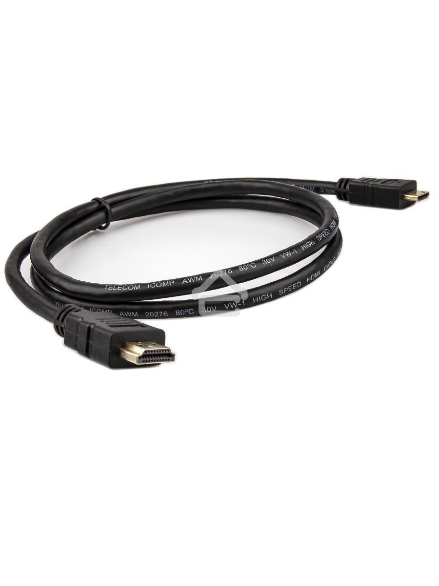 Кабель HDMI-19M --- MiniHDMI-19M ver 2.0+3D/Ethernet,1m Telecom <TCG205-1M> Кабель HDMI-19M --- MiniHDMI-19M ver 2.0+3D/Ethernet,1m Telecom <TCG205-1M>