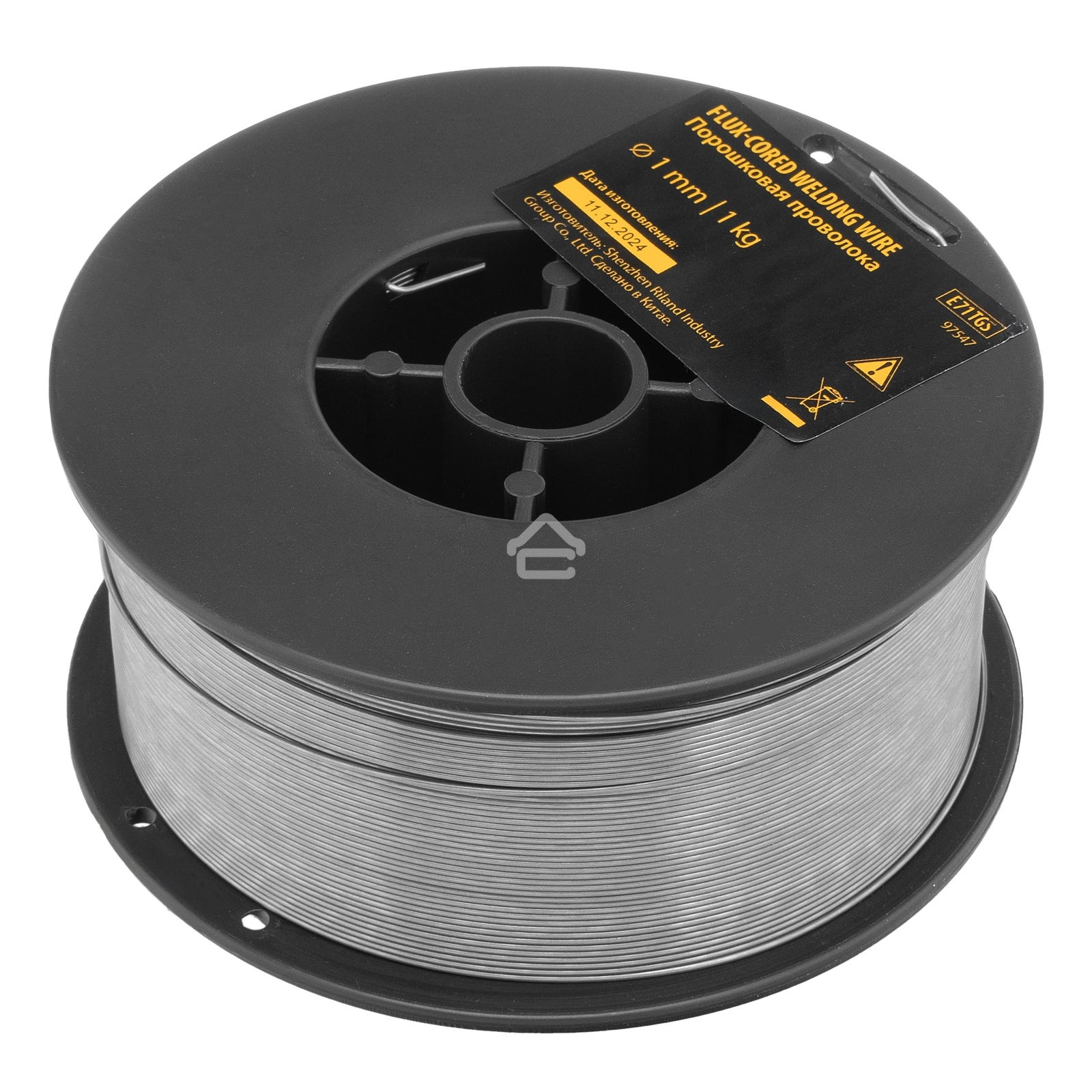 Порошковая проволока Е71TGS, диам. 1 мм, 1 кг, диам. катушки D100 Denzel