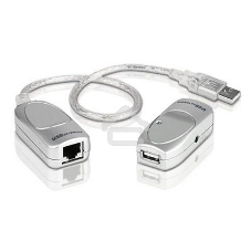 Кабель удлинитель USB 1.1 AM/AF Aten UCE60-AT до 60 м.(через RJ45, по витой паре. Без патч-корда в комплекте), питание от шины