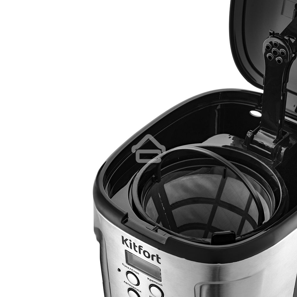 Кофеварка Kitfort КТ-731 Мощность 900 Вт.Ёмкость резервуара 1,6 л.