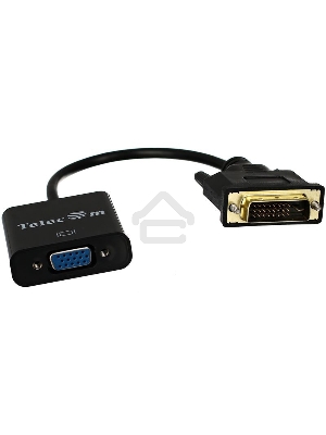 Кабель-переходник VCOM DVI-D 25M ---> VGA 15F  Telecom <TA491> Кабель-переходник DVI-D 25M ---> VGA 15F  Telecom <TA491>
