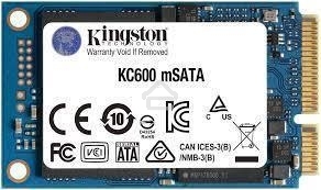 Накопитель SSD Kingston KC600, 1024GB, mSATA, R/W 550/520