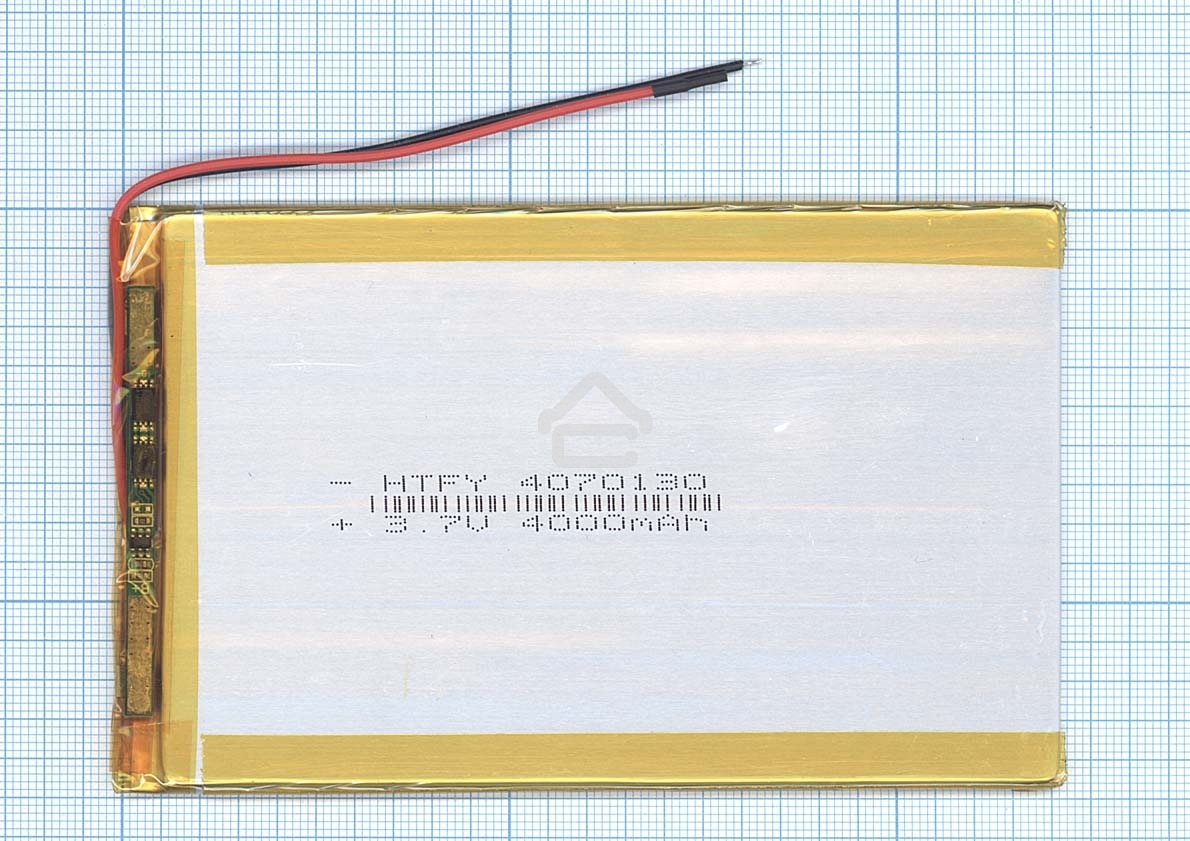 Аккумулятор Li-Pol (батарея) 4*70*130мм 2pin 3.7V/4000mAh