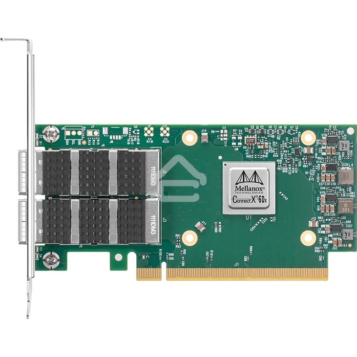 Сетевая карта MELLANOX ConnectX-6 Dx EN adapter card, 100GbE, Dual-port QSFP56, PCIe 4.0 x16, No Crypto, Tall Bracket