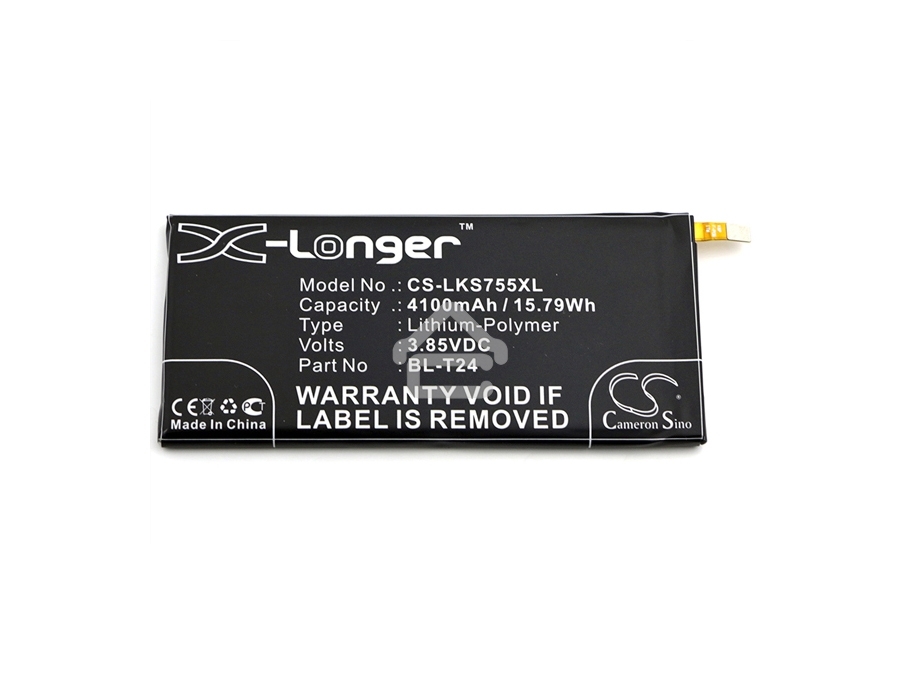 Аккумулятор CameronSino CS-LKS755XL BL-T24 для LG K212, K220 3.85V, 4100mAh, 15.79Wh