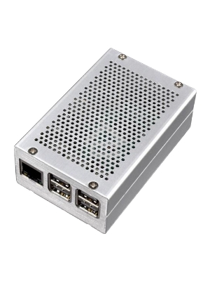 RA193   Корпус ACD Heat Dispersion Metal Aluminium Alloy Case for Raspberry Pi 3, Silver