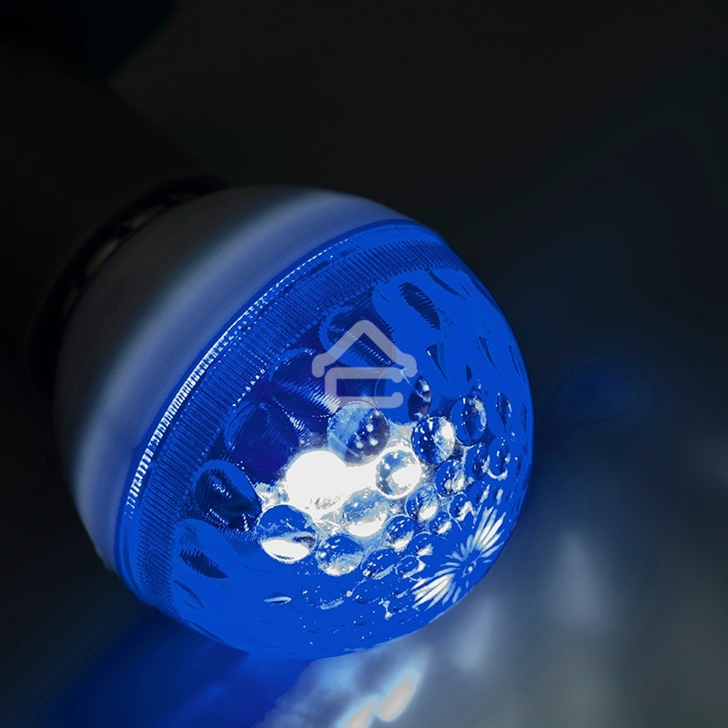 Лампа строб Neon-night e27 Ø50мм синяя