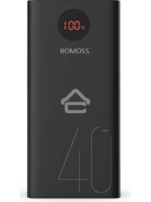 Мобильный аккумулятор Romoss PEA40 Li-Pol 40000mAh 3A+2.1A черный 2xUSB
