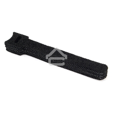 Хомуты-липучки на основе ленты Velcro VT-125x11BK 125 x 11 мм, черные (12 шт.)