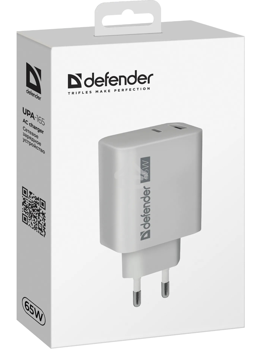 Зарядное устройство Defender UPA-165 USB A+C 65W