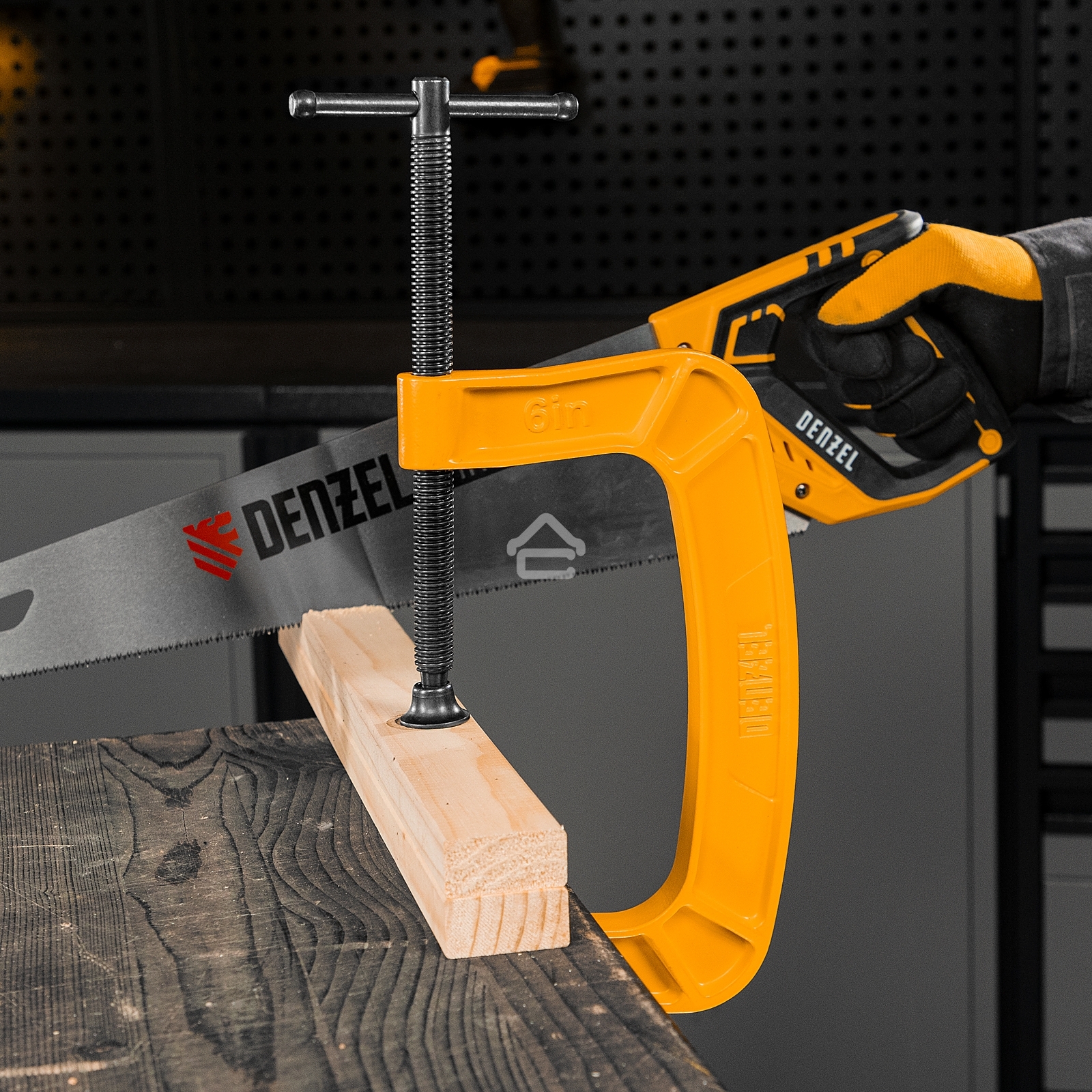 Струбцина Denzel G-образная, усиленная, 150 мм