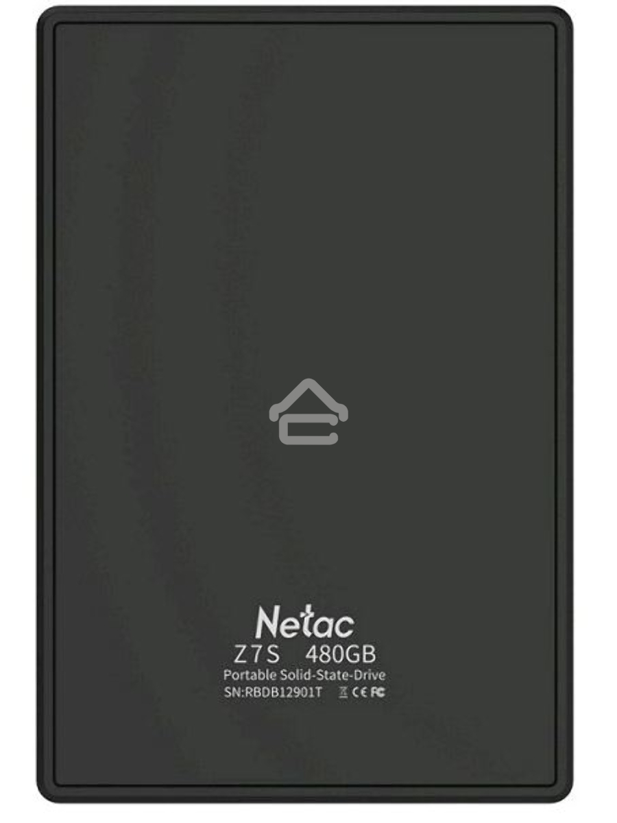 Внешний накопитель SSD External Netac 960Gb Z7S <NT01Z7S-960G-32BK> (USB3.2, up to 550/480MBs, 89х60х11.5mm, Aluminium+Steel+Plastic)