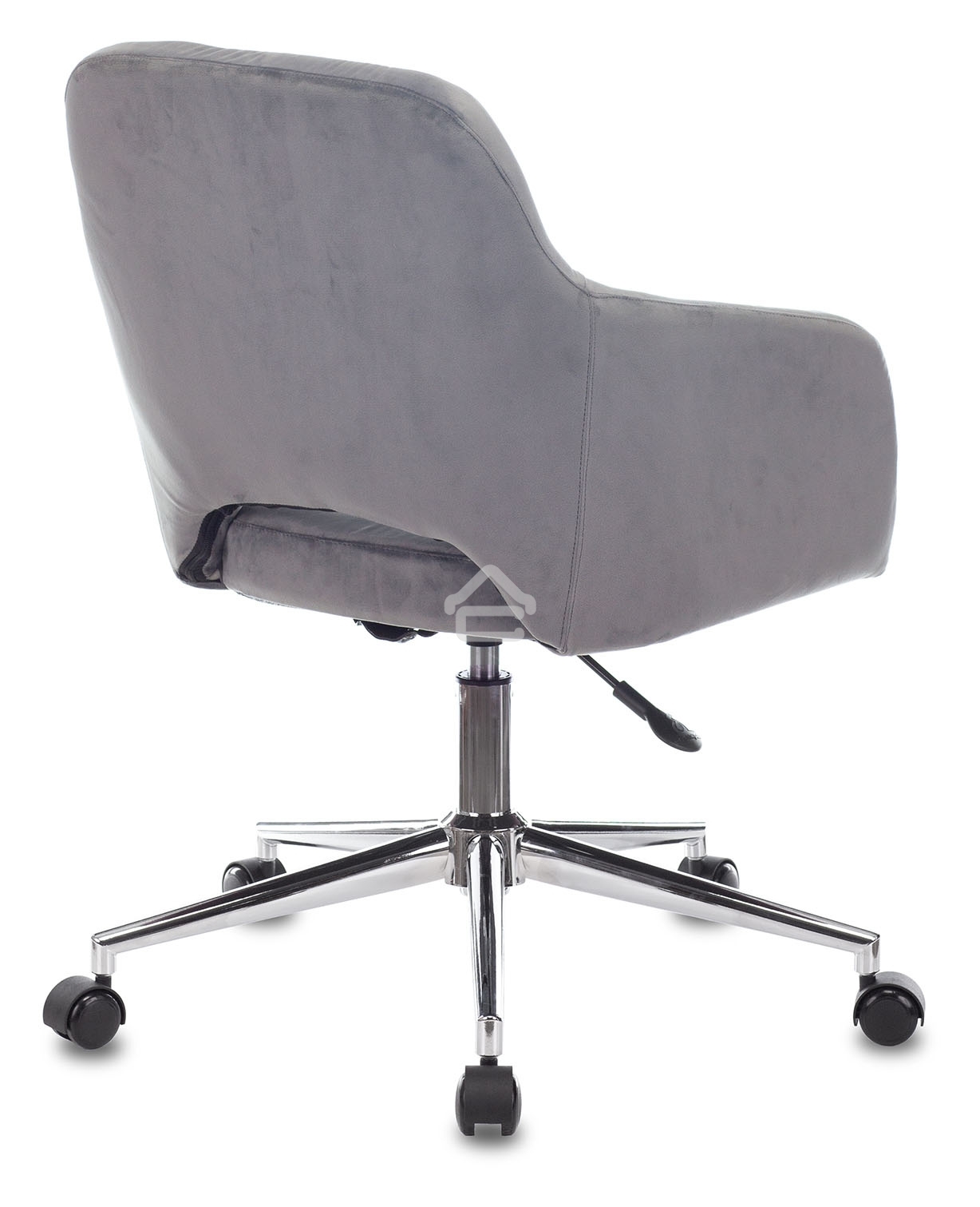 Кресло офисное Бюрократ CH-380SL серая жемчужина Italia 26, крестовина металл хром