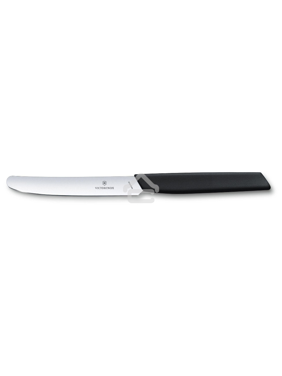 Нож кухонный Victorinox Swiss Modern (6.9003.11) стальной столовый лезв.110мм прямая заточка черный